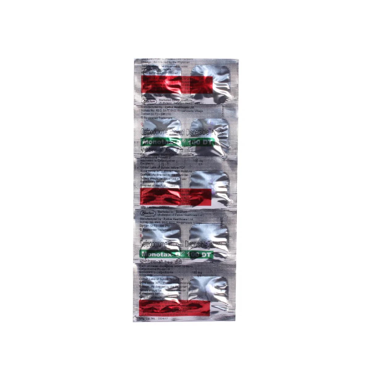 MONOTAX O DT 100MG 10`S