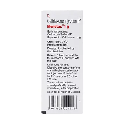 MONOTAX-XP 1GM INJ VIAL