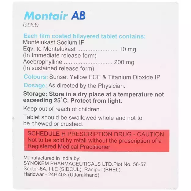 MONTAIR AB 200MG TAB