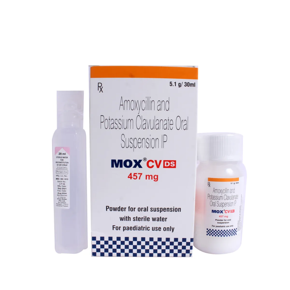 MOX CV DS CP 457MG SUSP