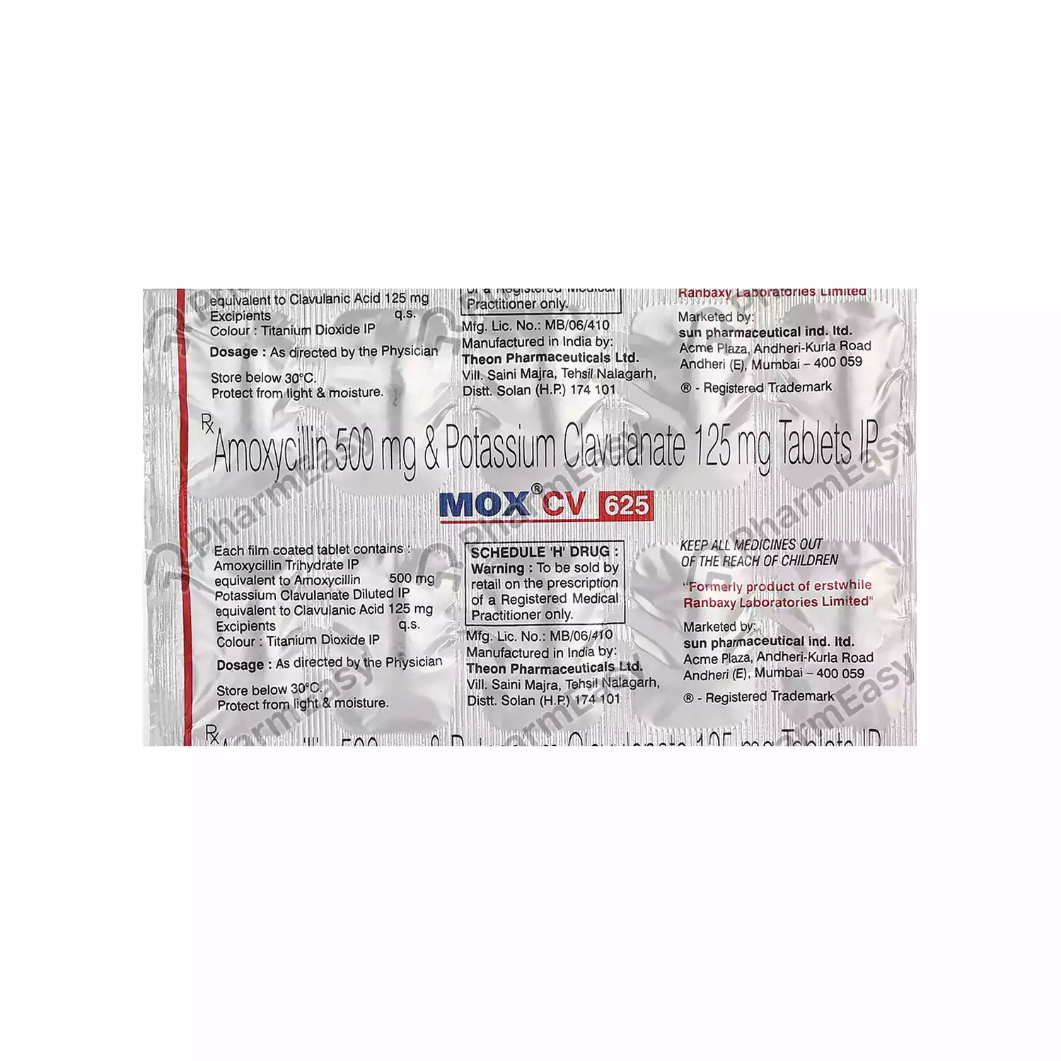MOXHEP 625MG TAB