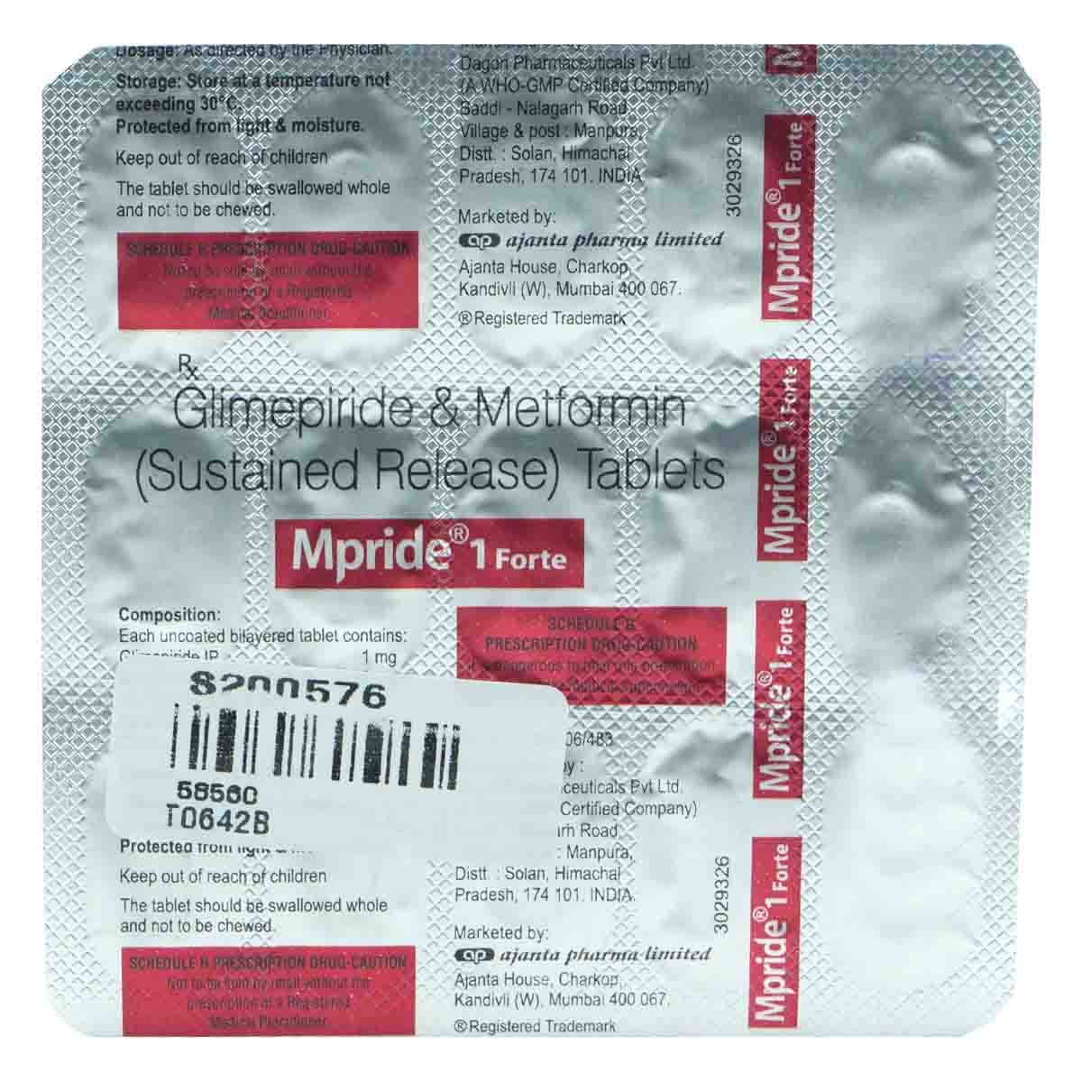 MPRIDE 1 FORTE TAB