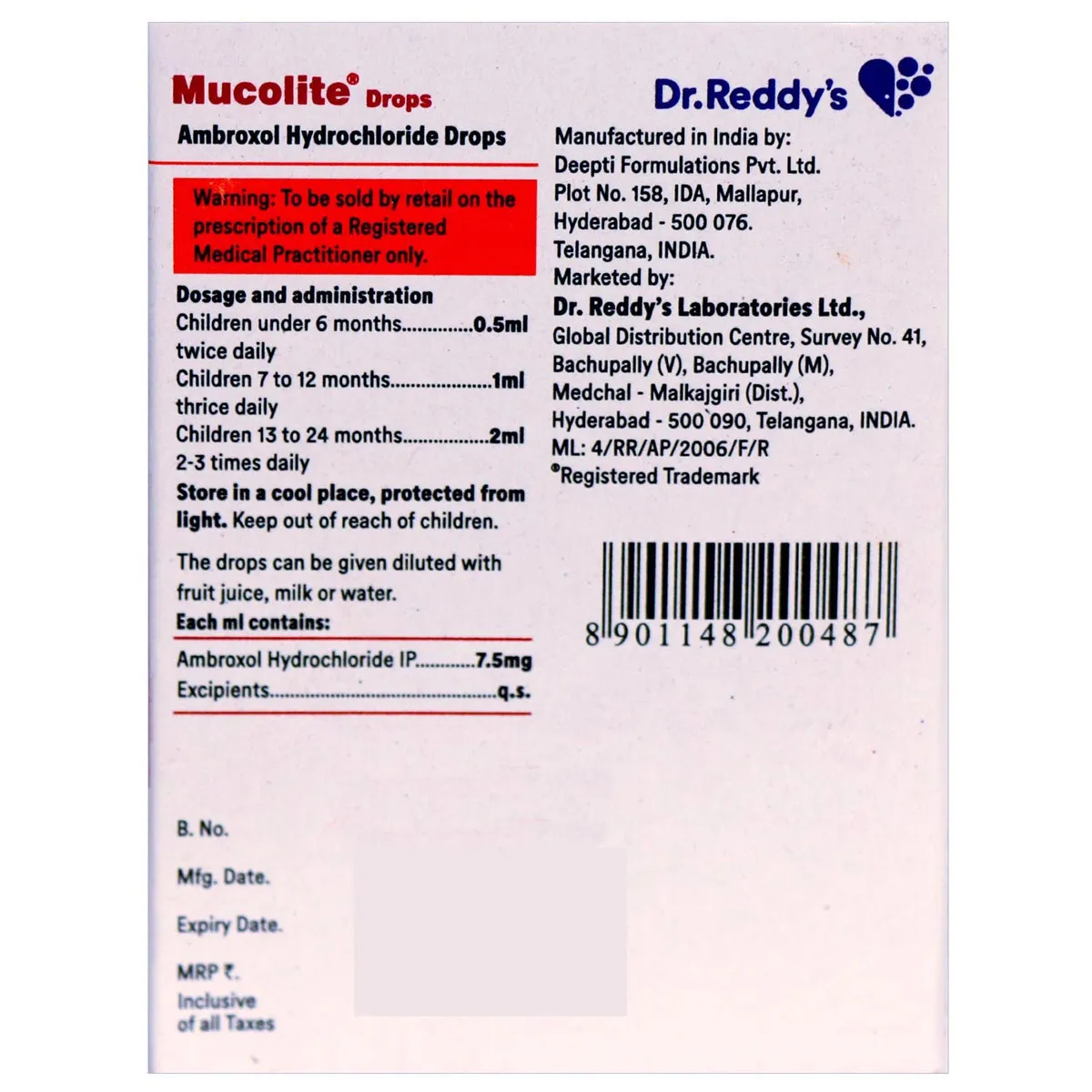 Mucolite Drops