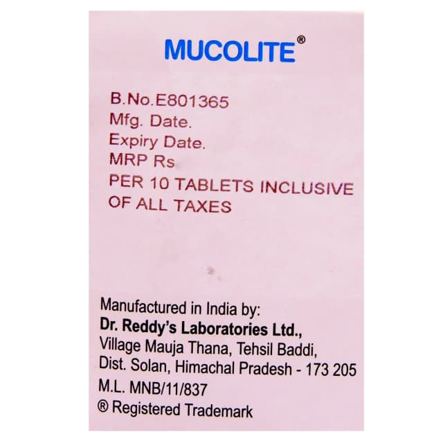 Mucolite Tablet