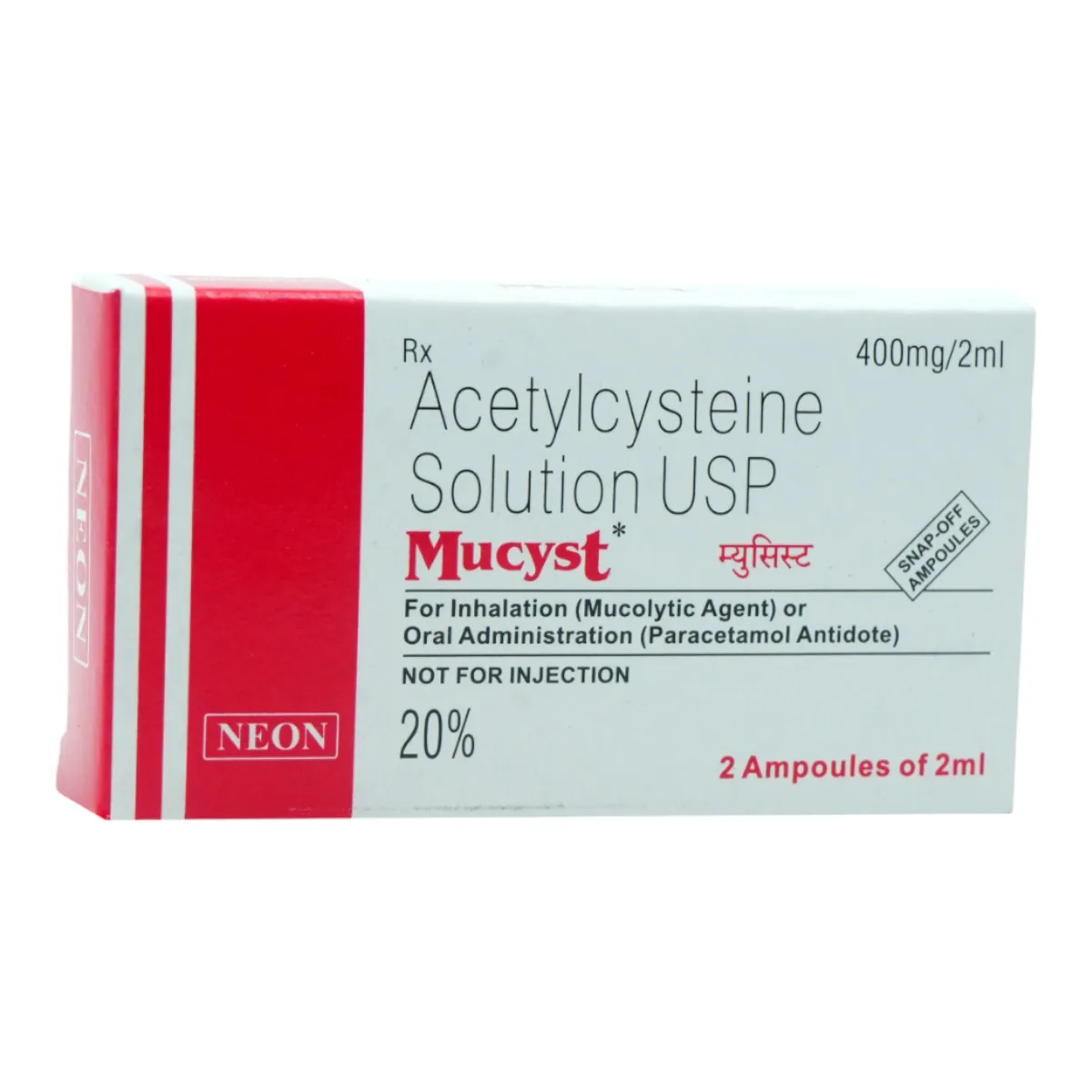 MUCYST 400MG INJ