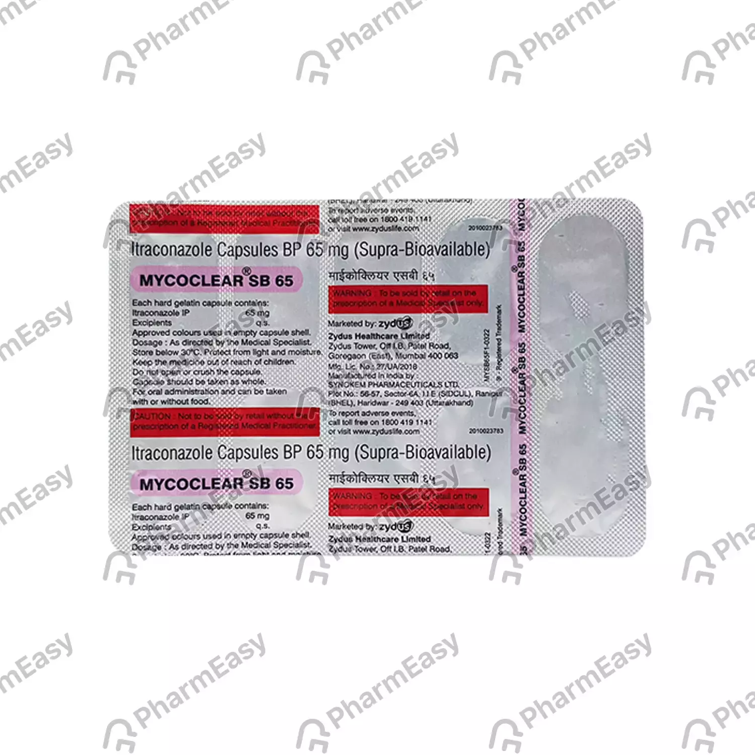 MYCOCLEAR SB 65MG TAB 10S