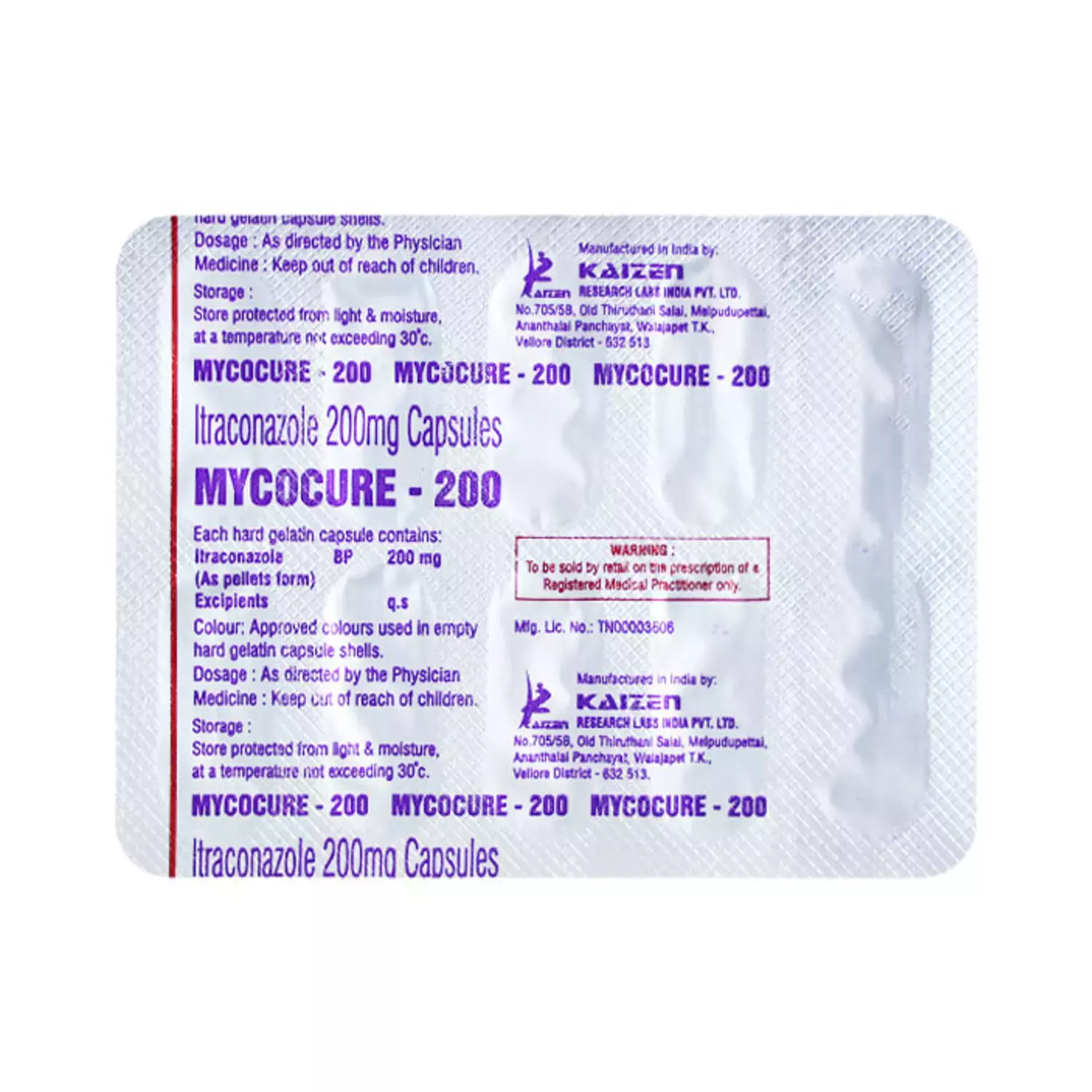 MYCOCURE 200MG CAP