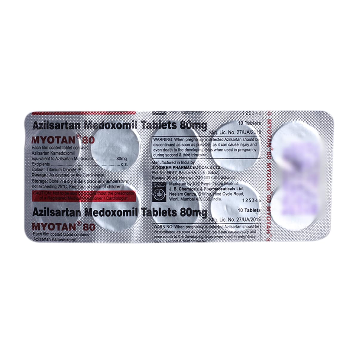 MYOTAN 80MG