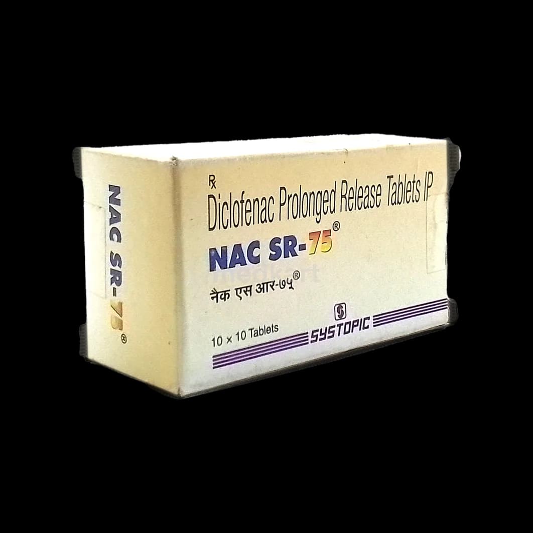 NAC SR-75MG TAB