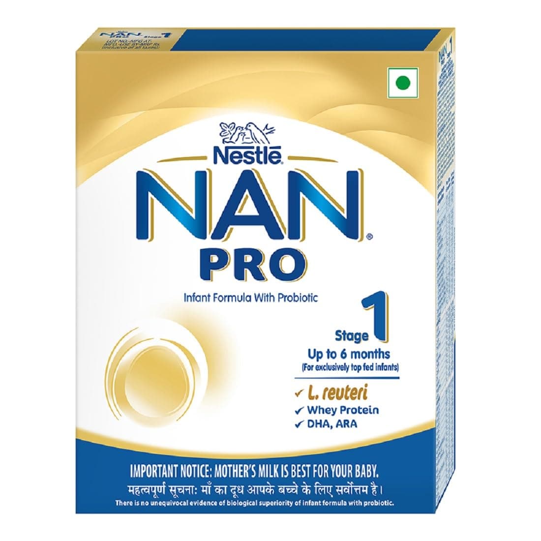 Nan Pro 1 Infant Formula Powder Refill Pack (Upto 6 Months)