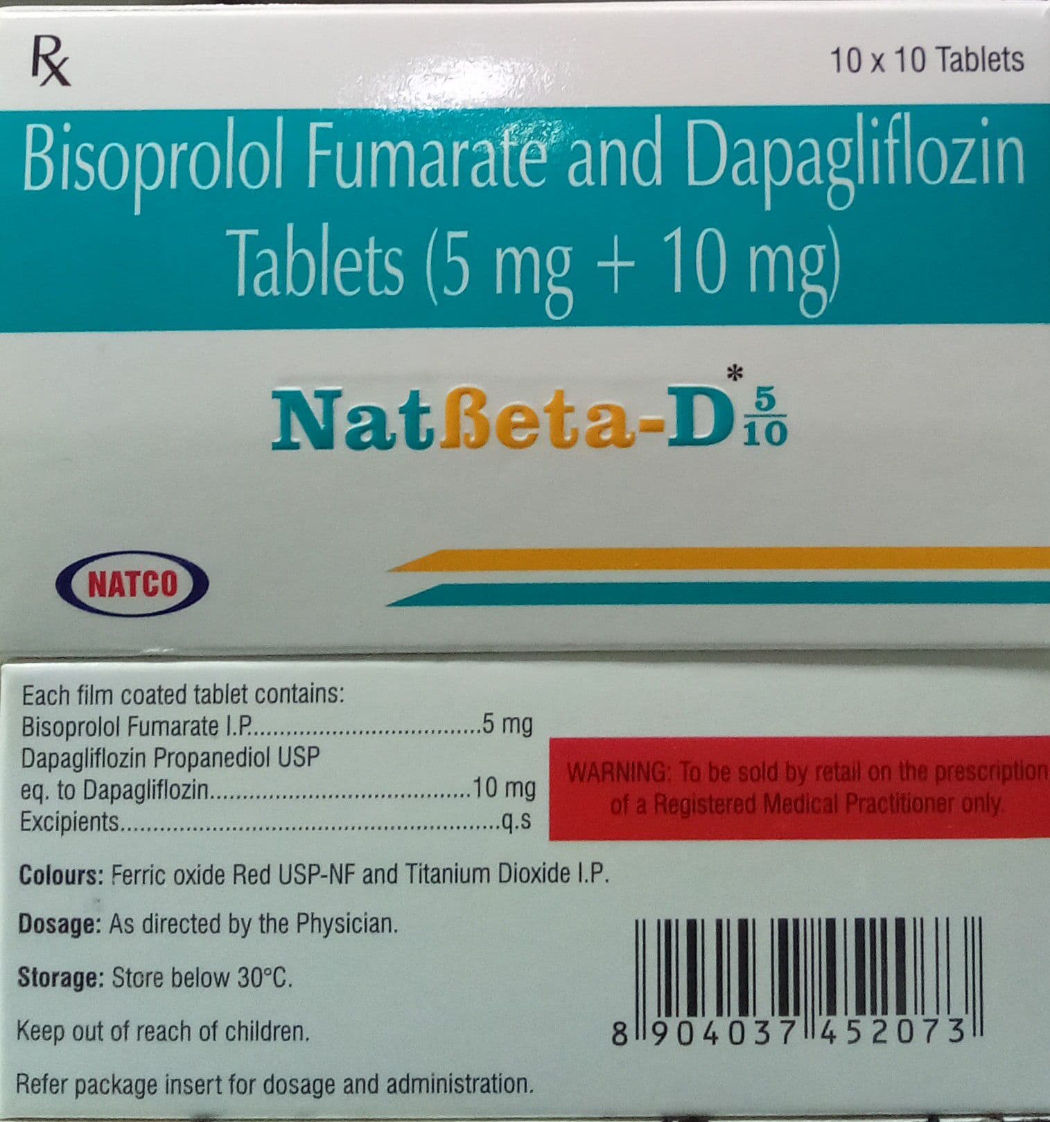 NATBETA-D 5/10MG TAB