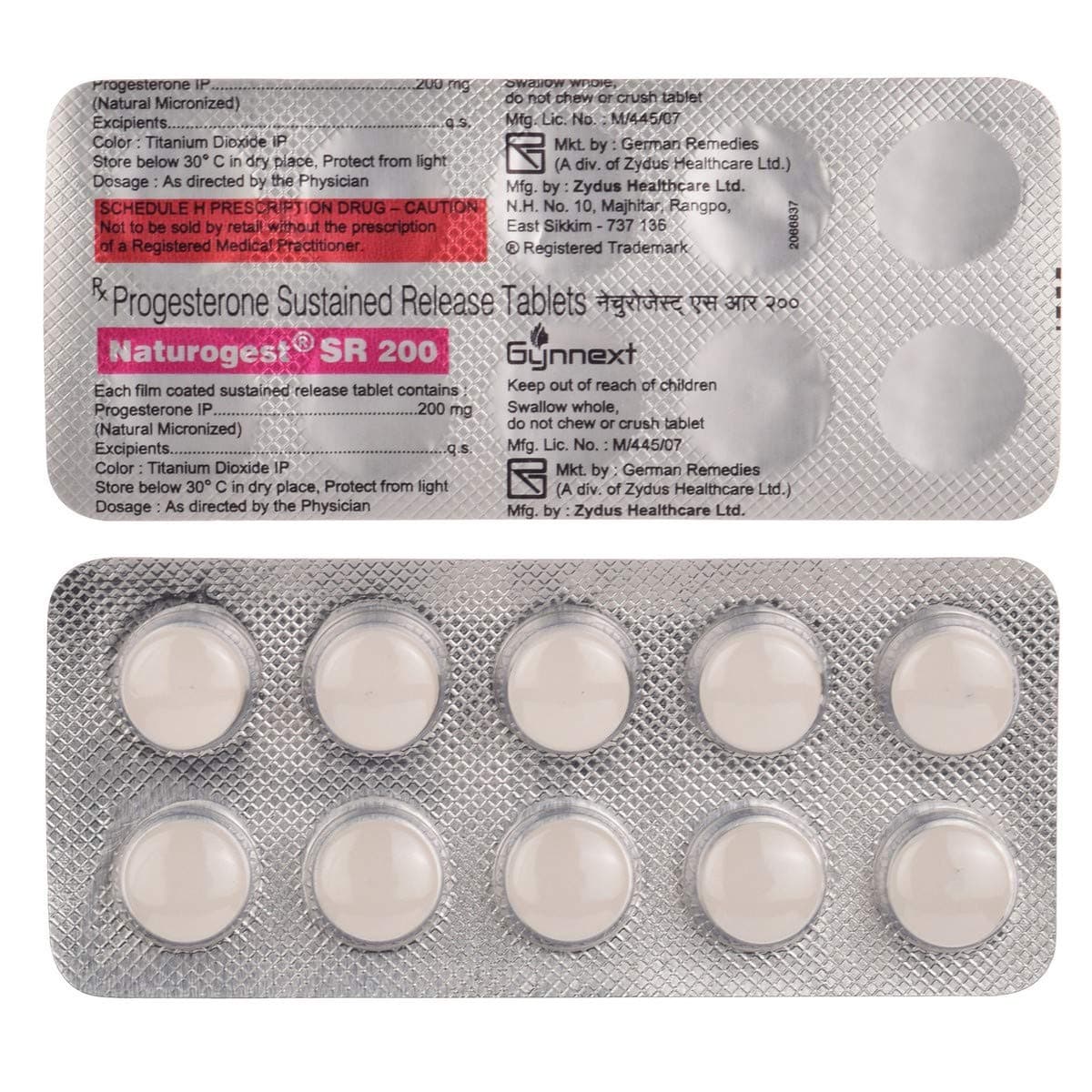 NATUROGEST SR 200MG