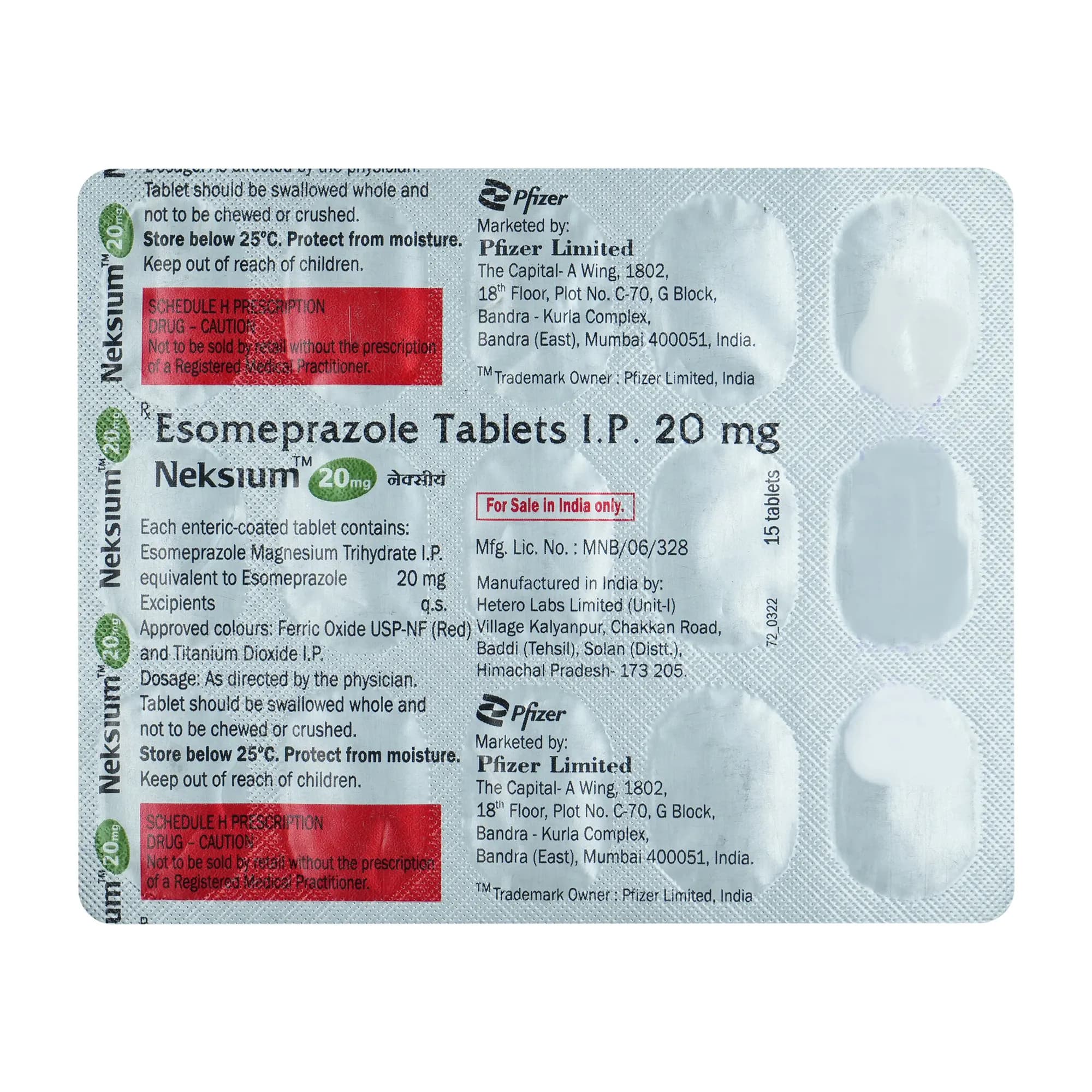 NEKSIUM 20 TAB 15`S