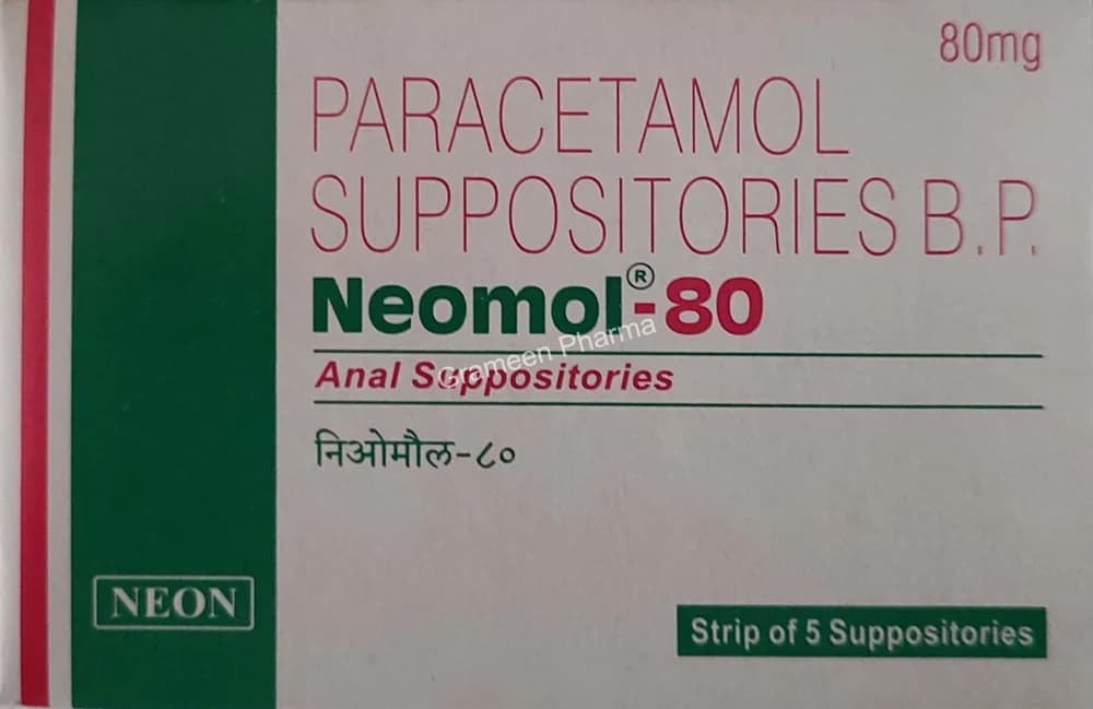 NEOMOL 80MG SUPPOTORIES