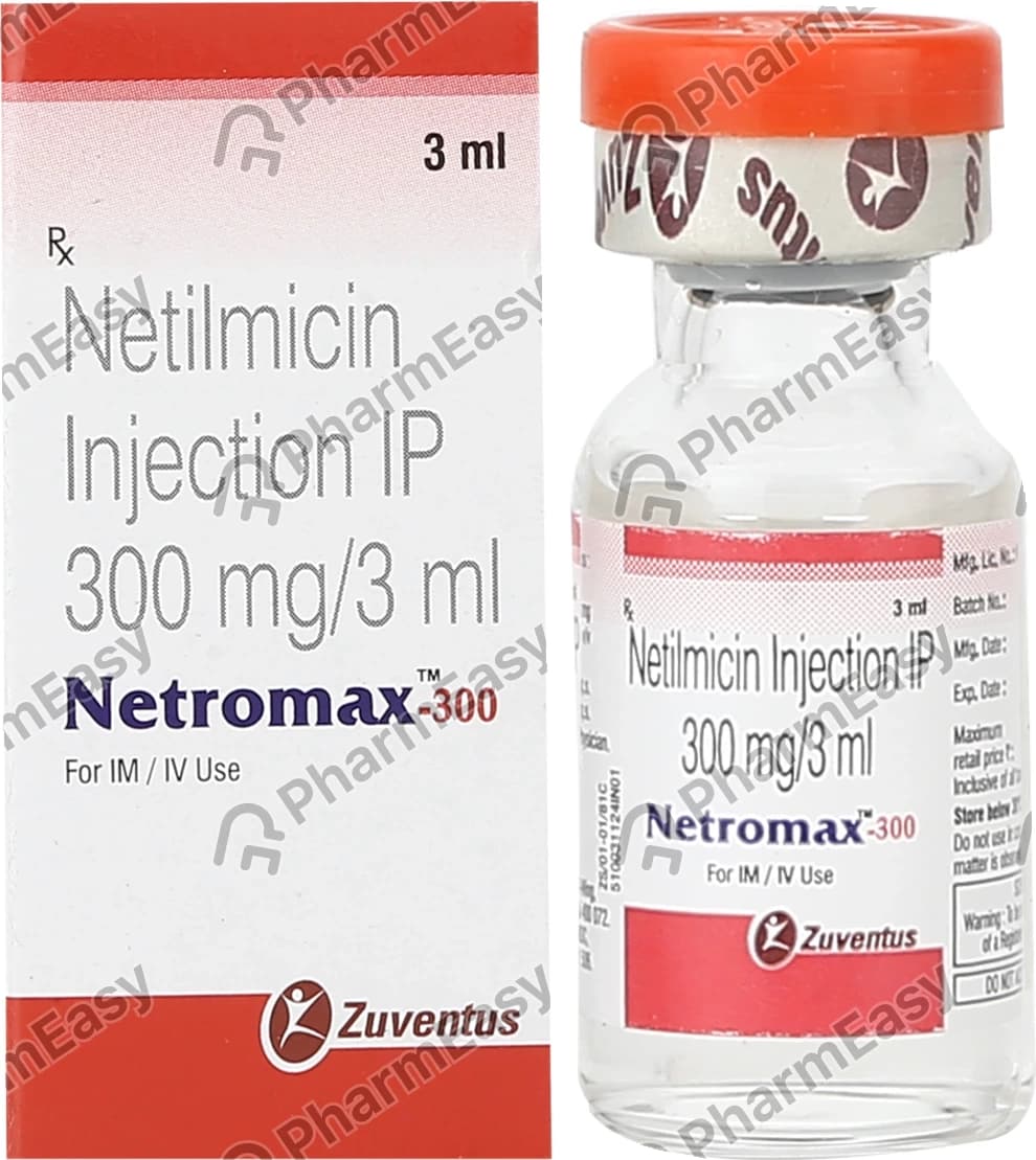 NETROMAX 300MG INJ 1VIAL 3ML
