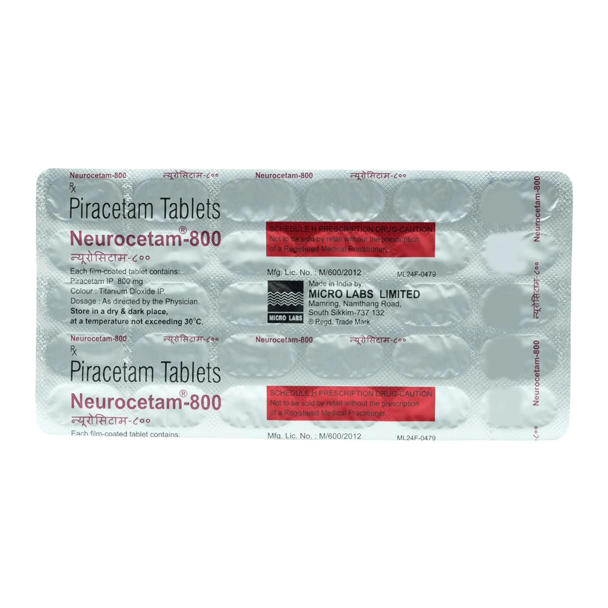 NEUROCETAM TAB 800 30`S