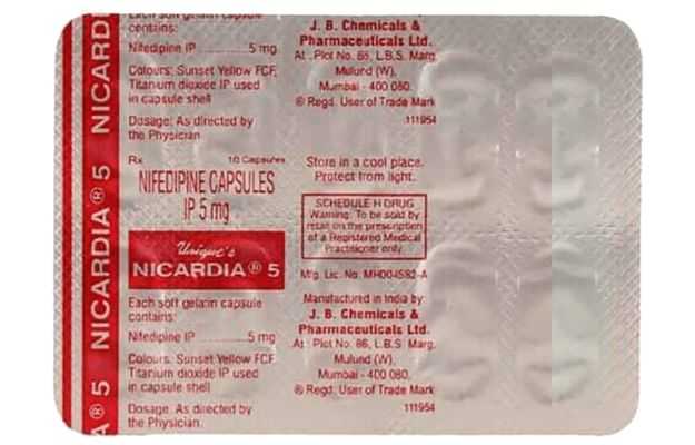 Nicardia 5Mg Tab 15S