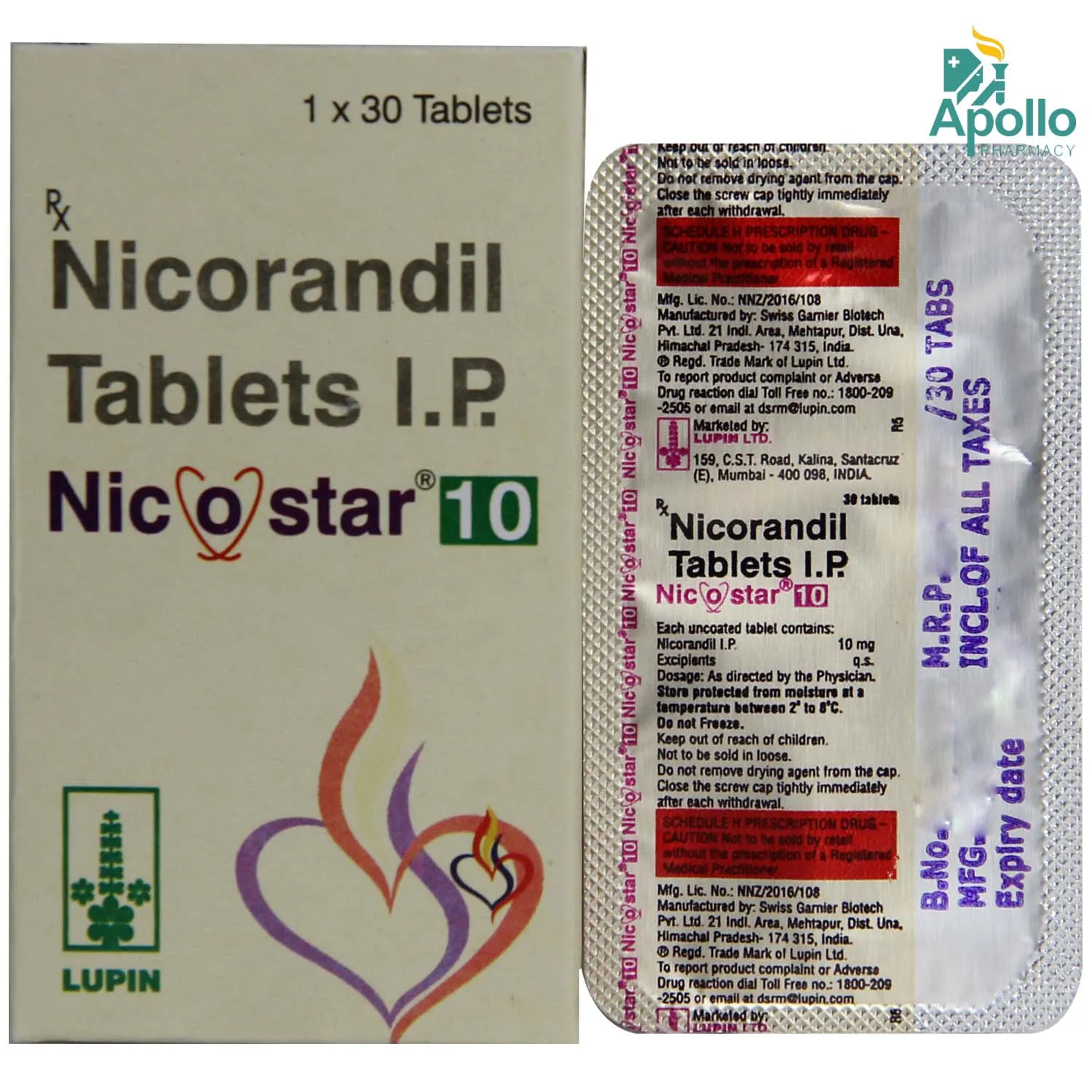 NICOSTAR 10MG TAB