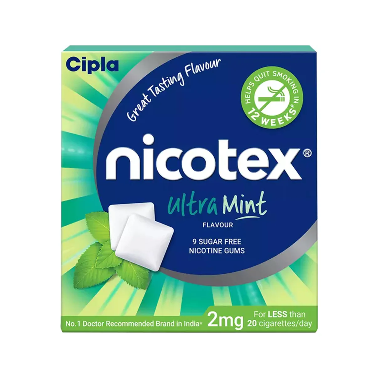 NICOTEX 2MG MINT PLUS FLV GUMS