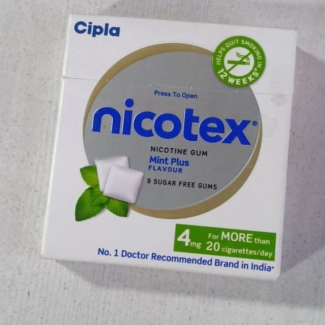 Nicotex 4mg Fruity Mint Sugar Free Nicotine Gum