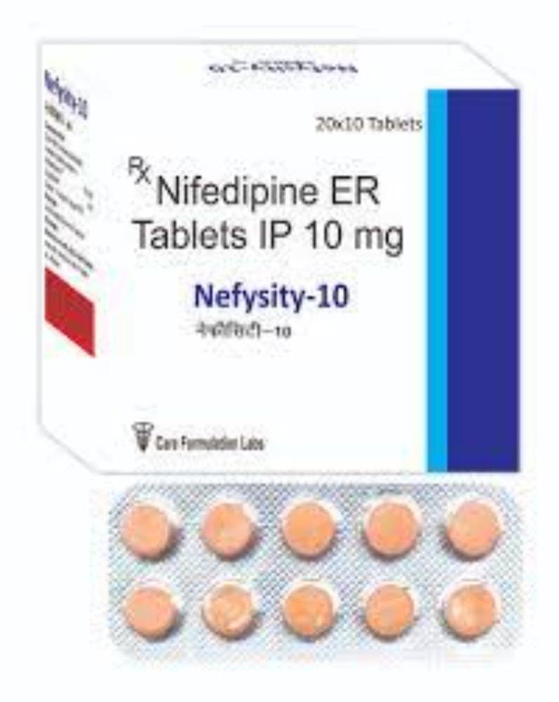 NIFEDINE 10MG TAB 10`S