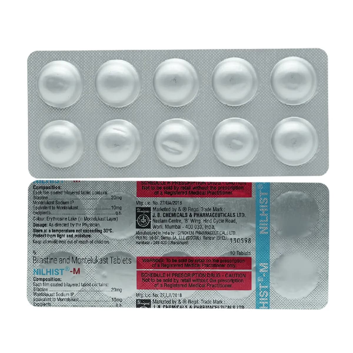 NILHIST ORAL SOLUTION 2.5MG
