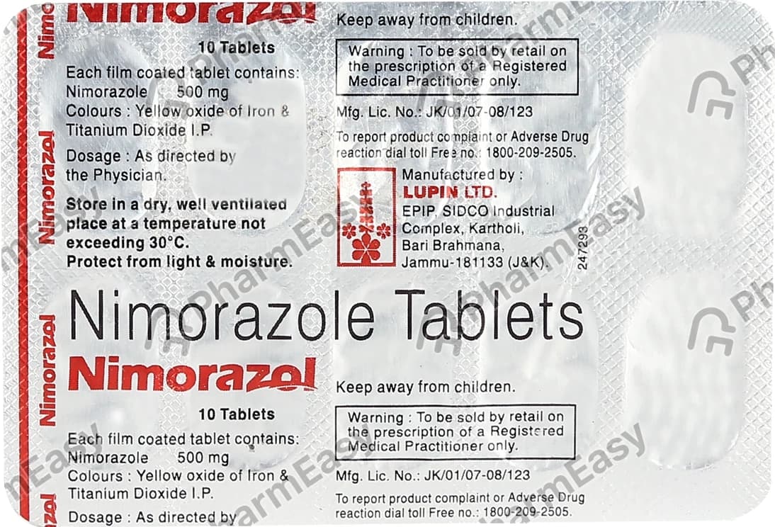 NIMORAZOL 500MG TAB