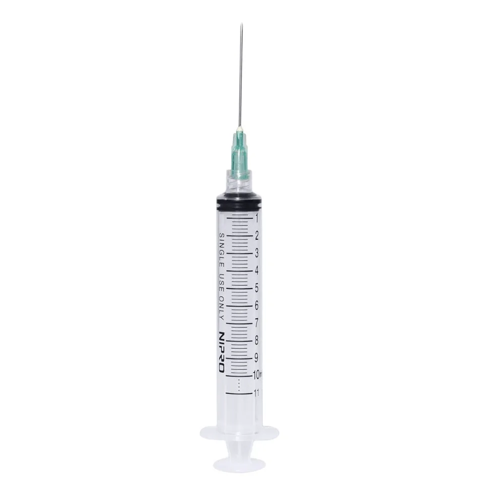 Nipro Syringe, 10 ml, 21 g
