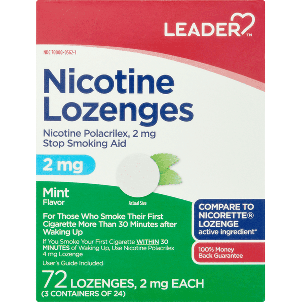 NO SMOK 2MG LOZENGES