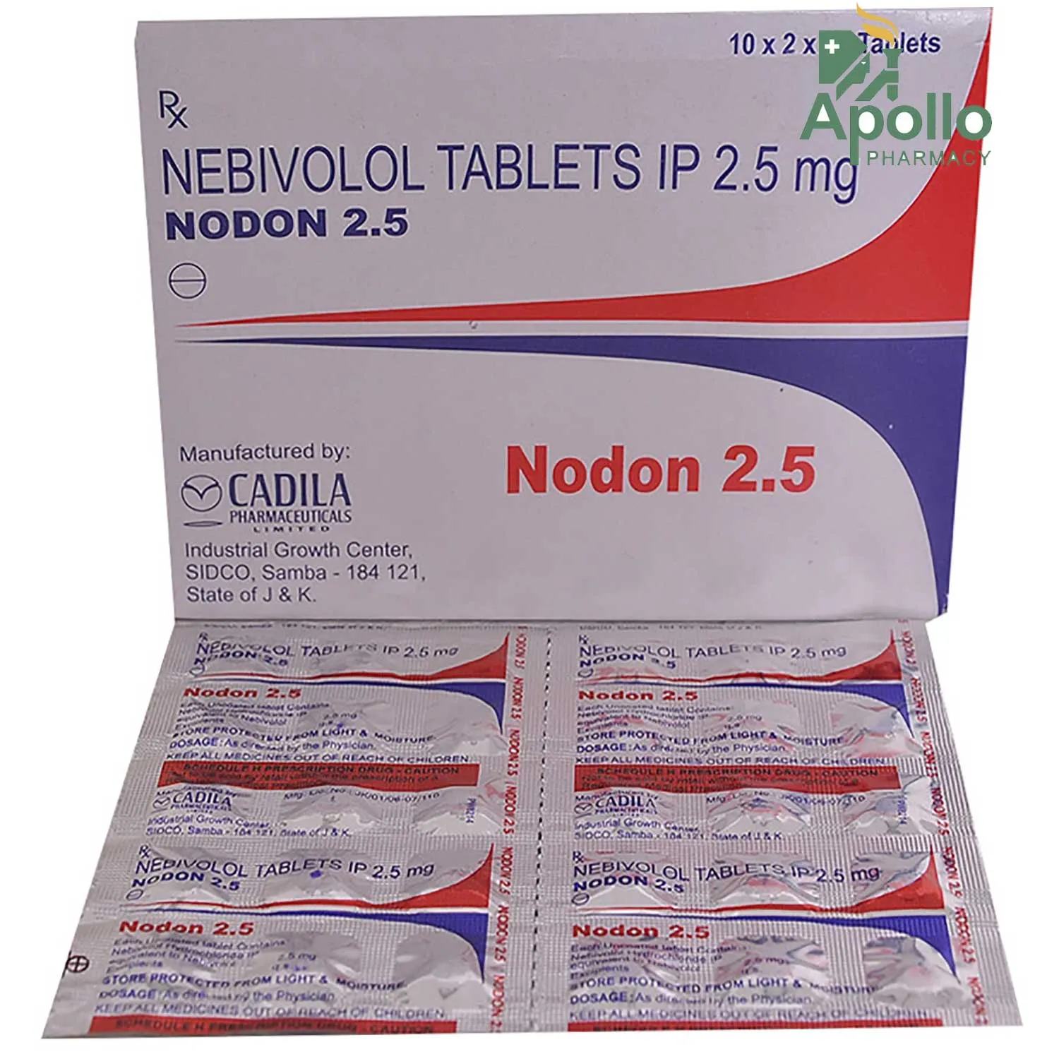 NODON 2.5MG TAB 15`S