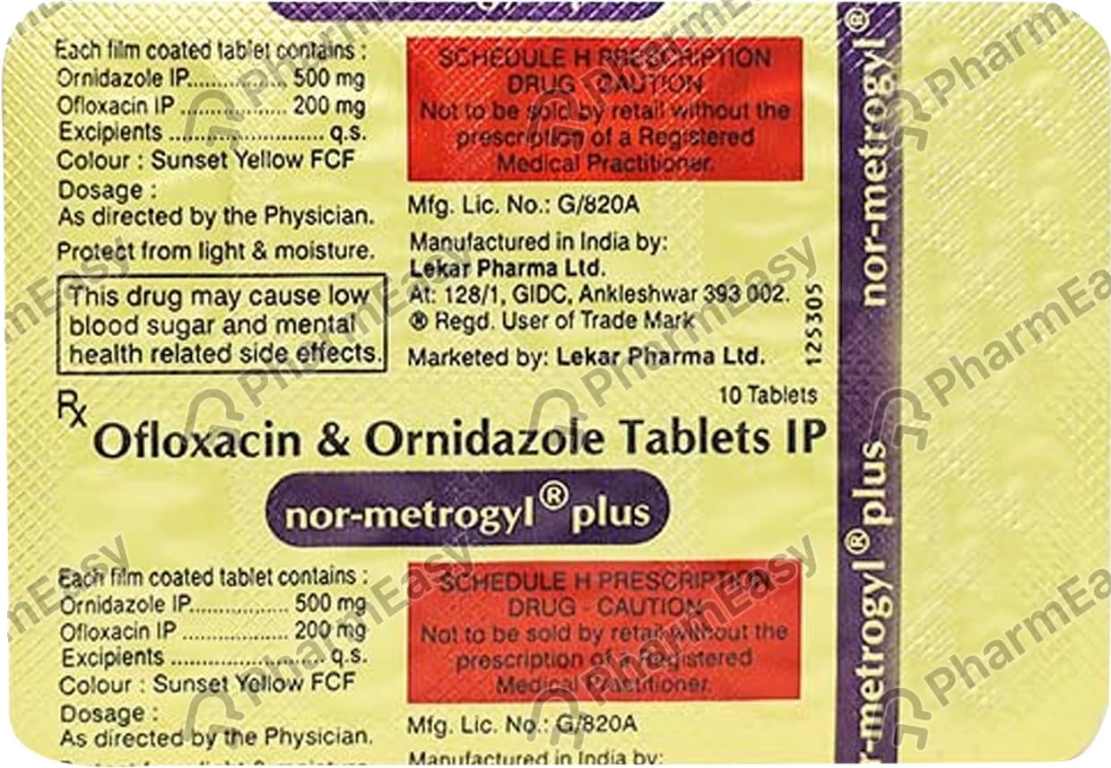 NOR METROGYL PLUS TAB