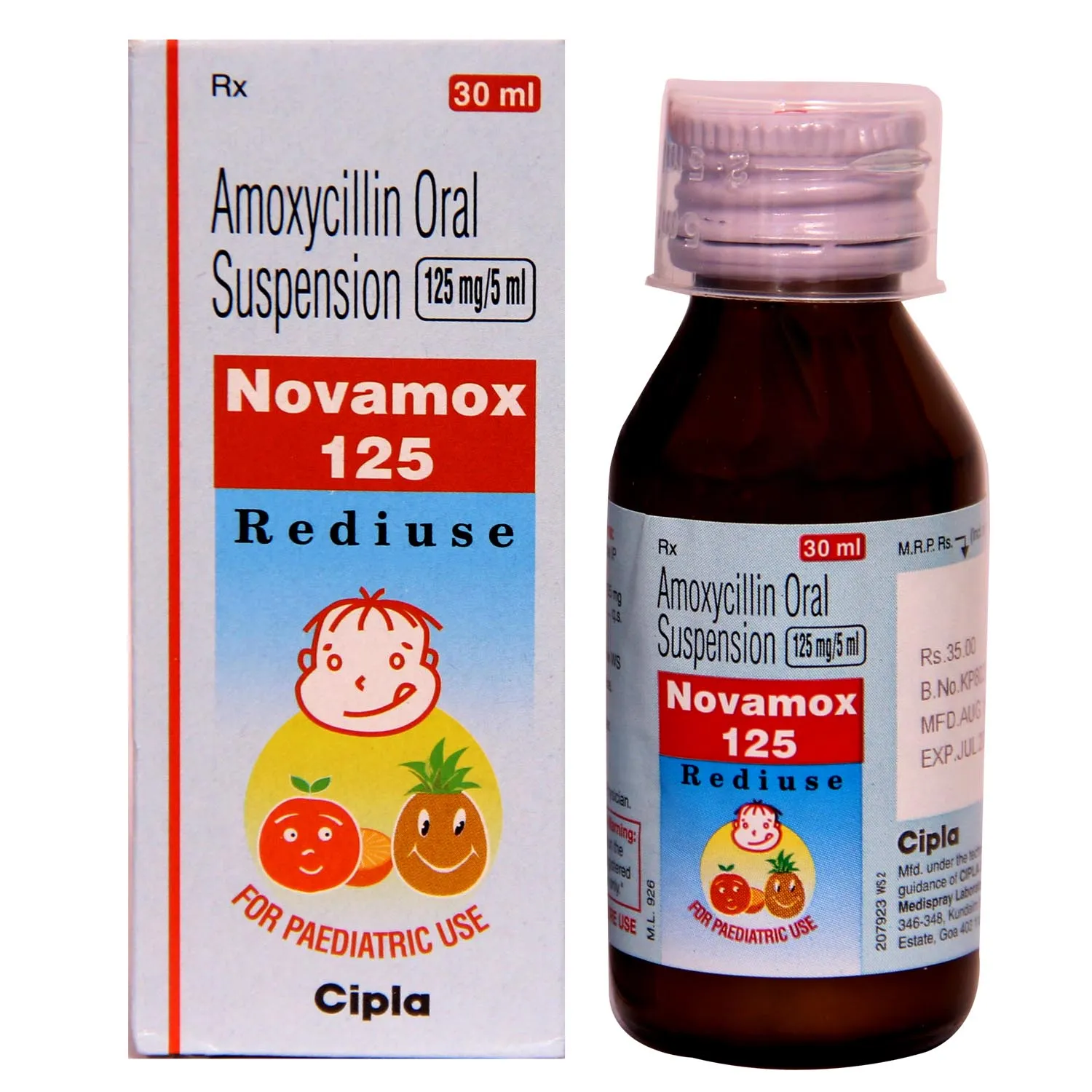 NOVAMOX 125 REDIU 30ML