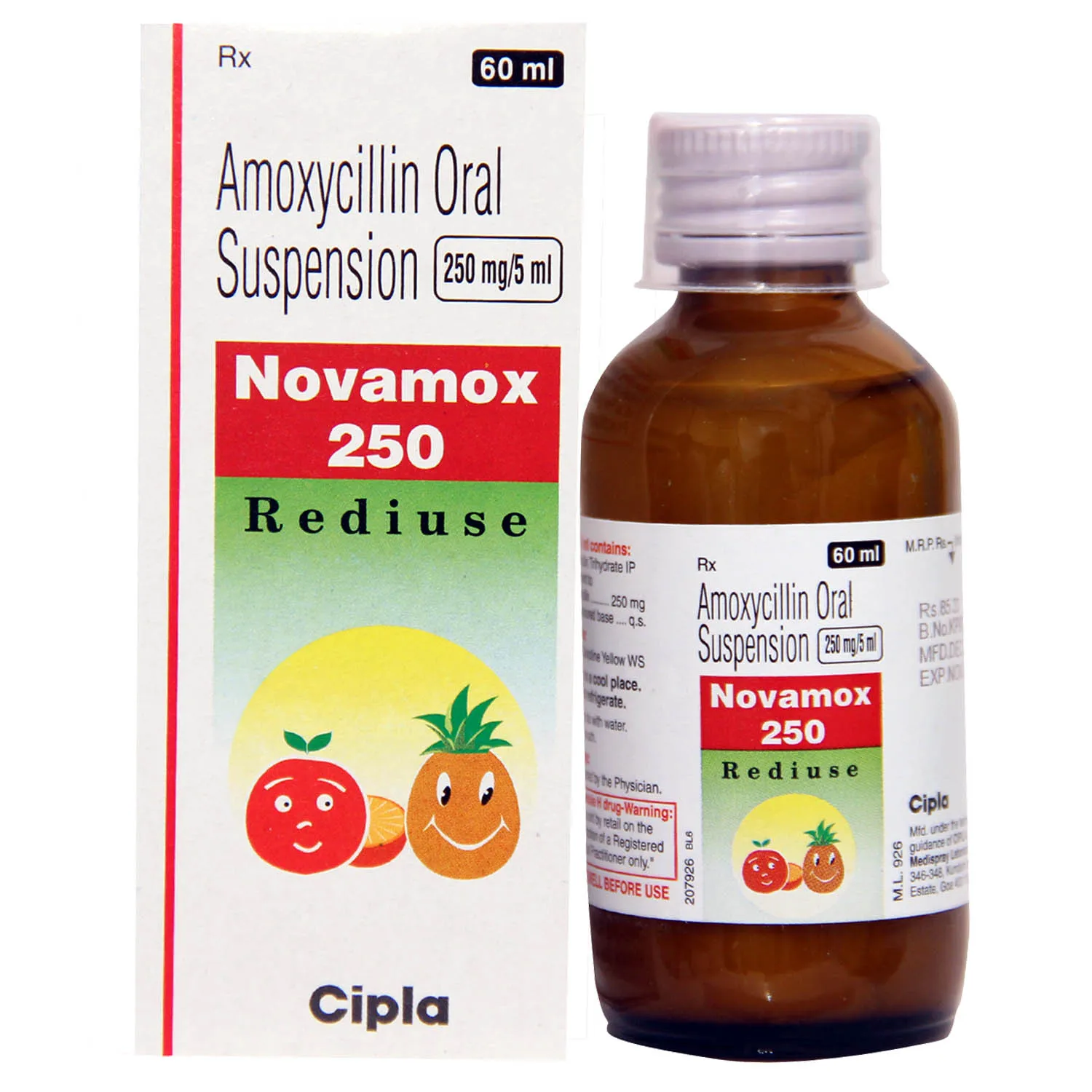 NOVAMOX 250 REDIU 60ML