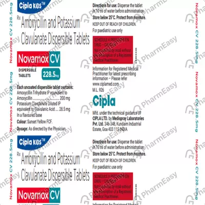 NOVAMOX CV 228.5 DT TAB