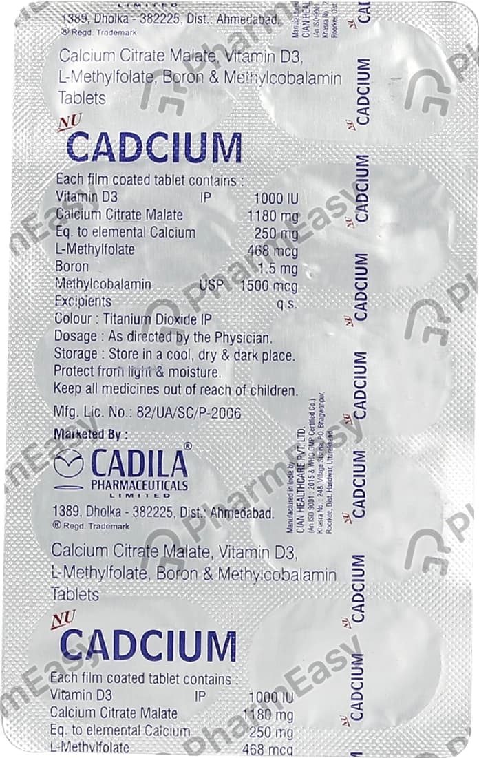 NU CADCIUM TAB 10`S