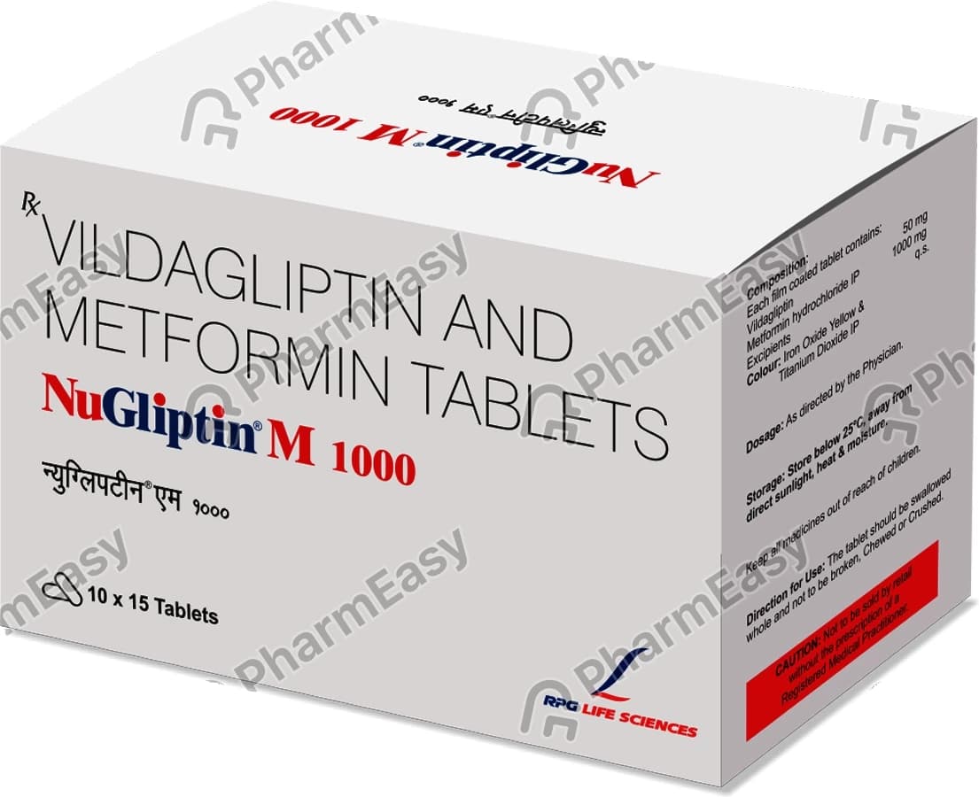 NUGLIPTIN M 1000MG TAB