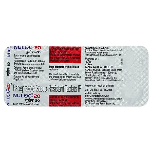 NULOC 20MG TAB