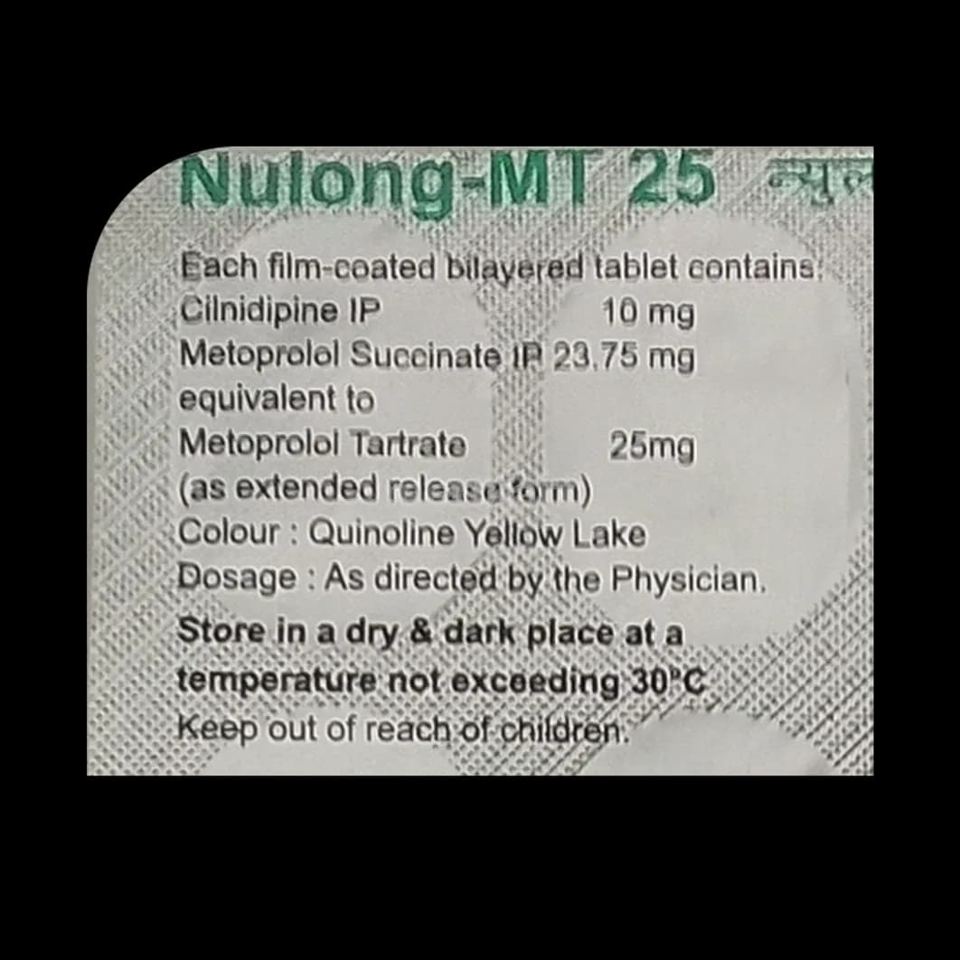 NULONG MT 25MG 15`S TAB