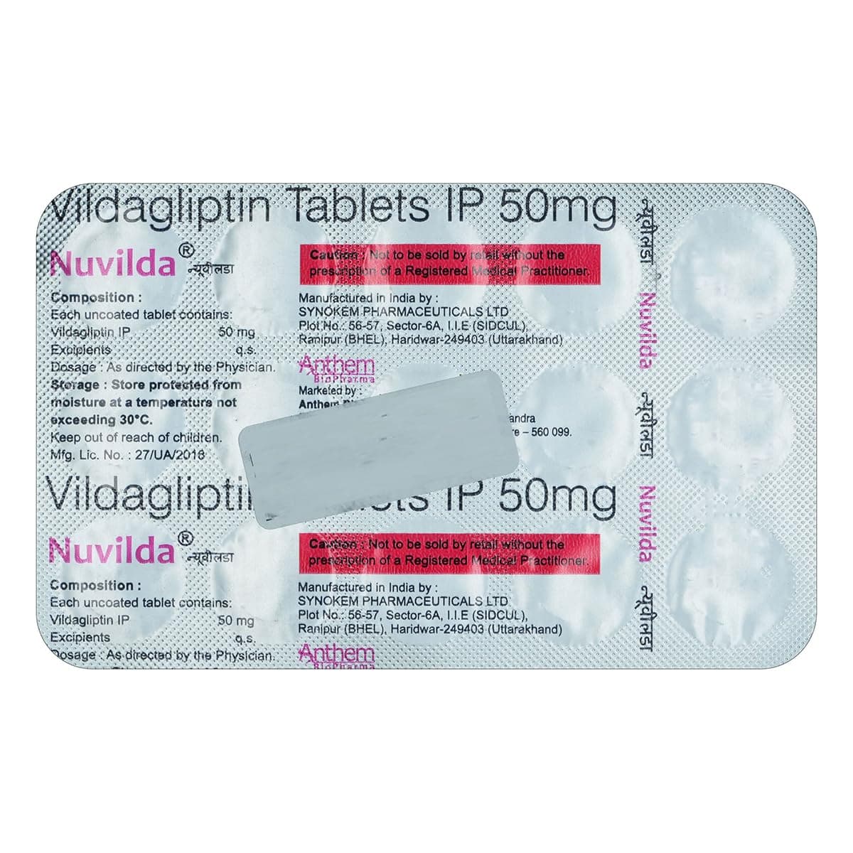NUMADA 50MG TAB 10`S