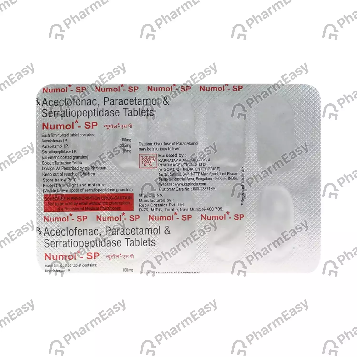 NUMOL SP TAB
