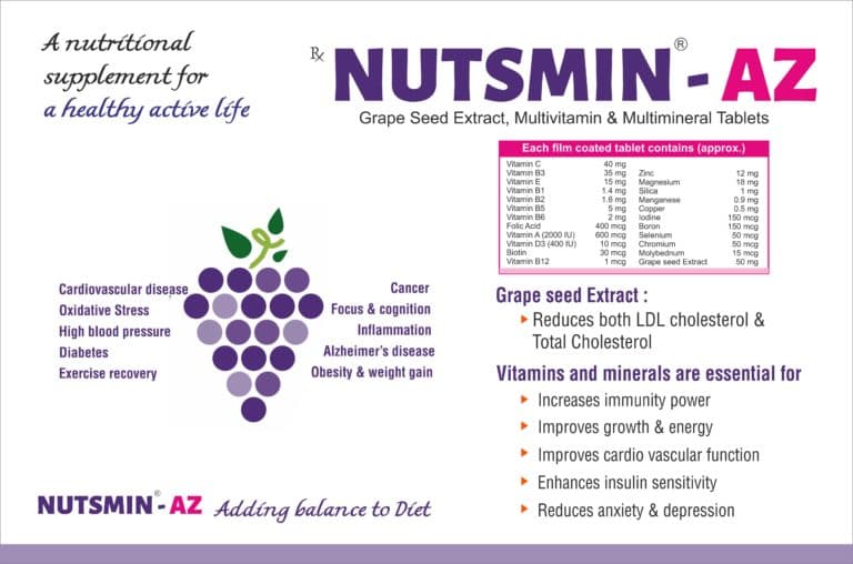 NUTSMIN AZ TAB 10`S