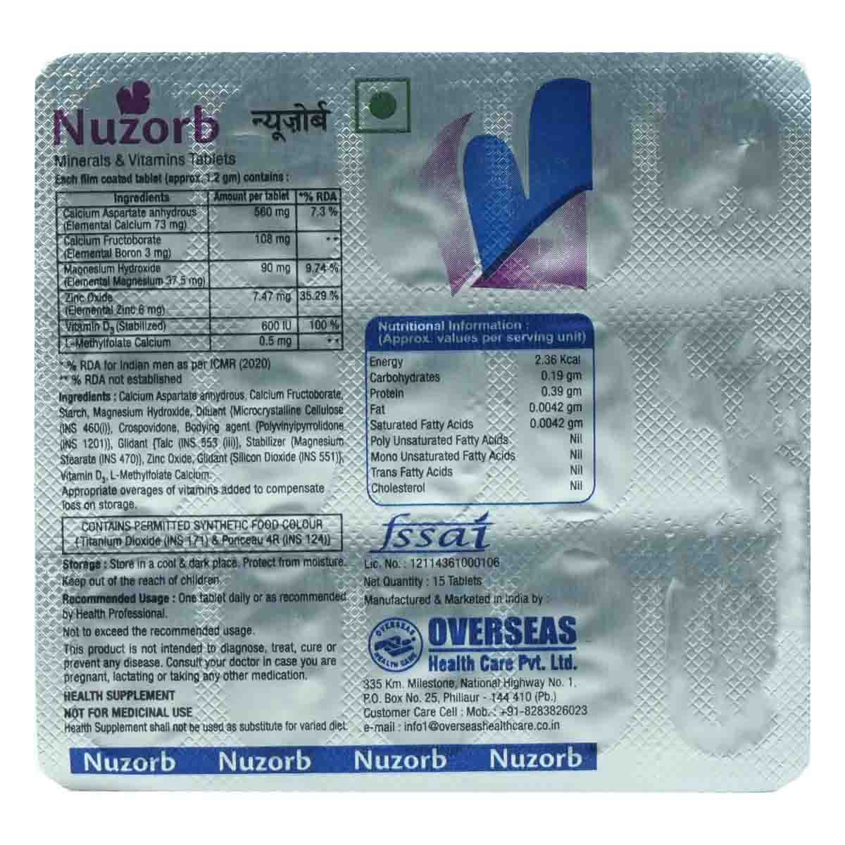 NUZORB TAB