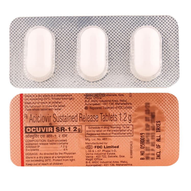 OCUVIR SR 1200MG TAB
