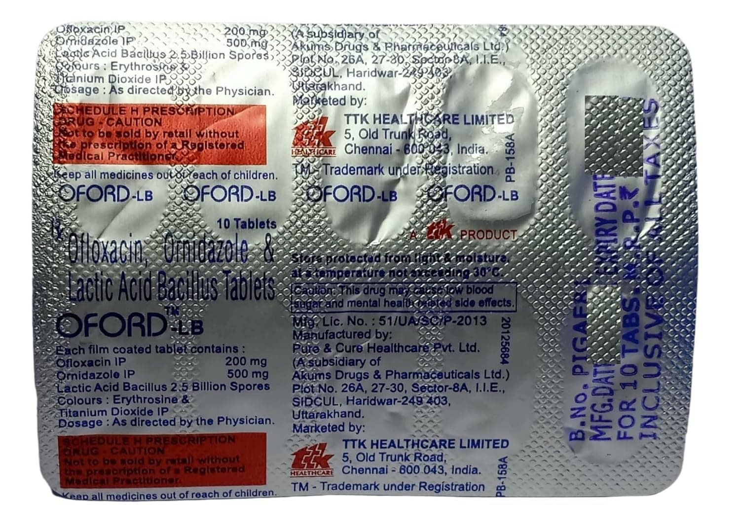OFORD-LB TAB 10`S