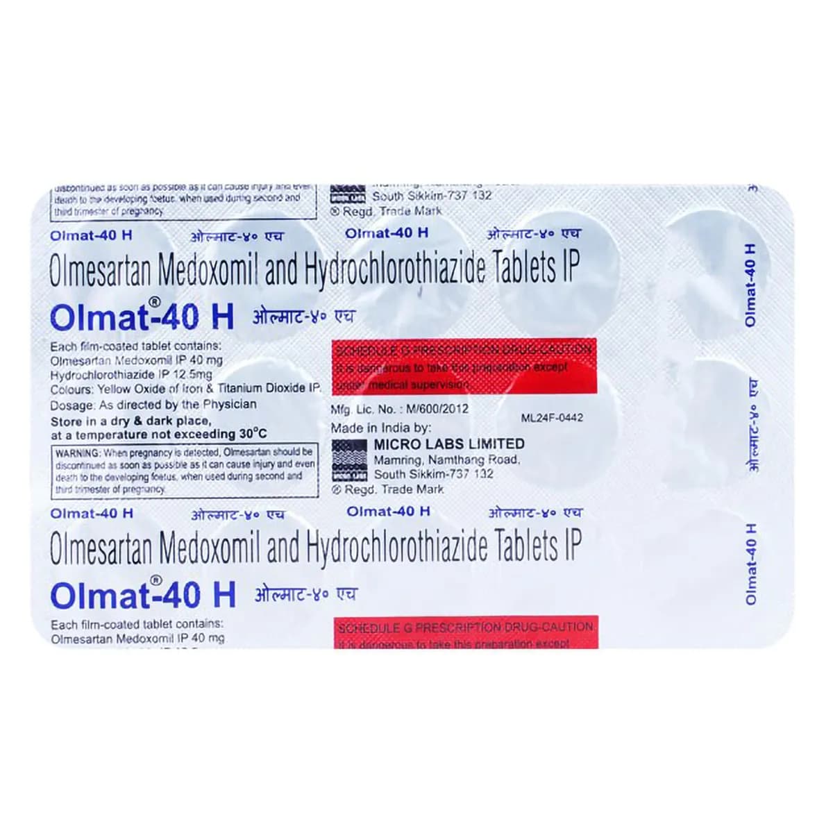 OLMAT H 40 TAB 15`S