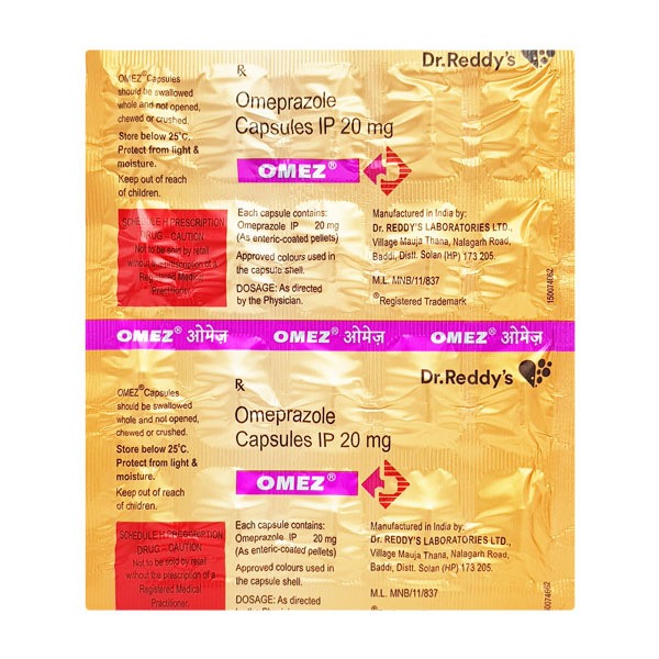 OMEZ REFLUX CHEW 500+100 TAB