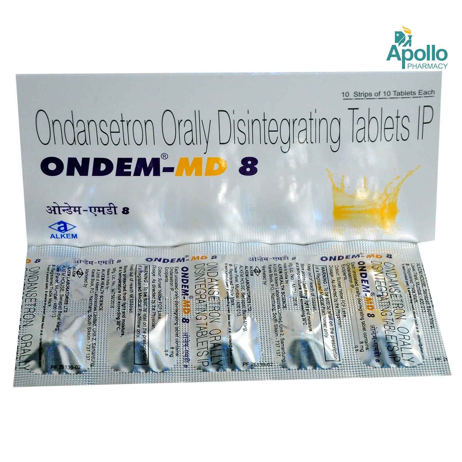 ONDEM 8MG TAB 10`S