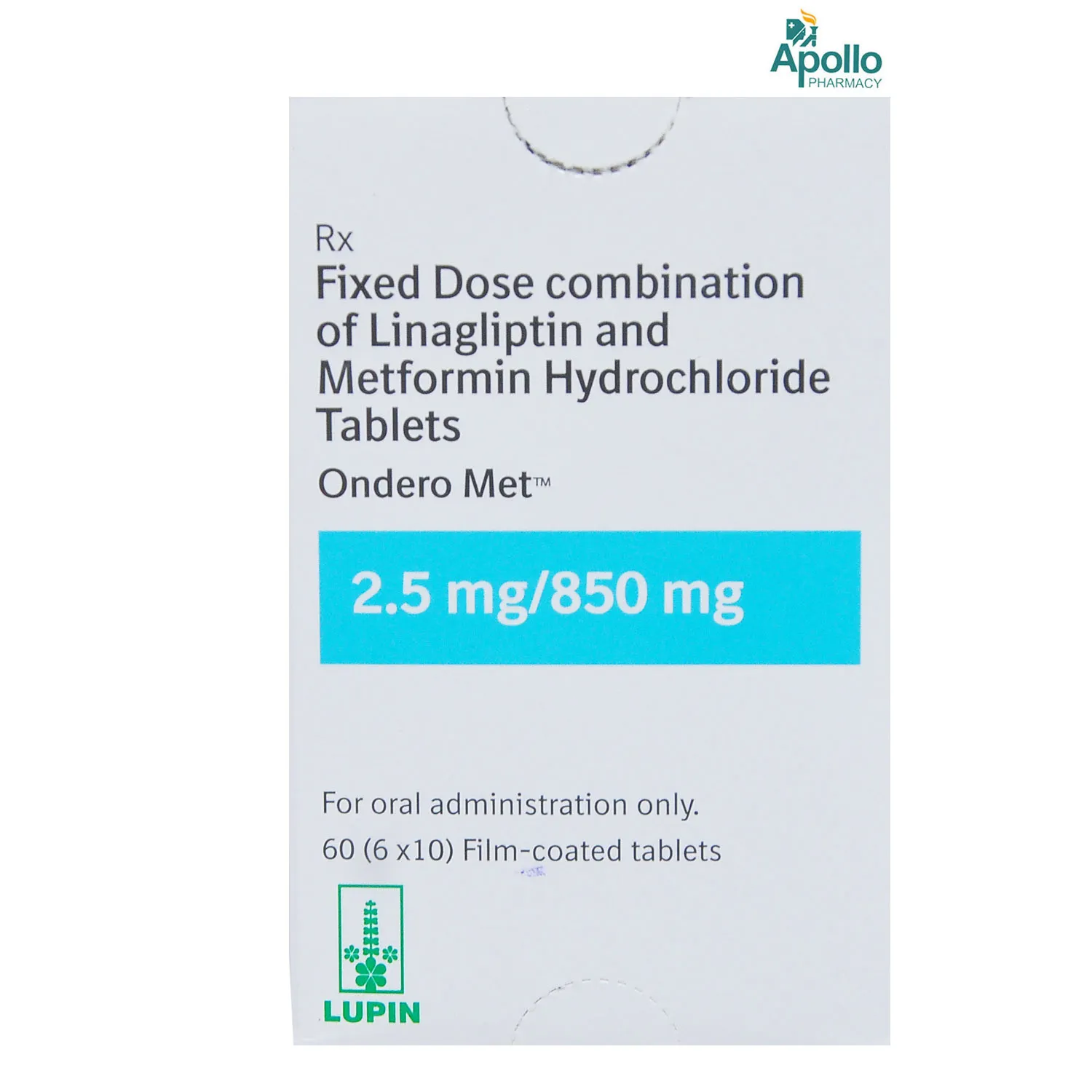 ONDERO MET 2.5MG /850MG