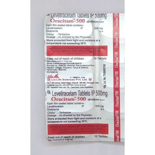 ORACITAM-500MG TAB