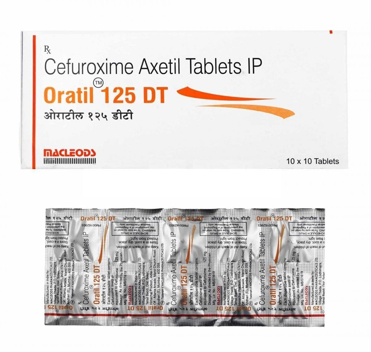 ORATIL 125MG DT